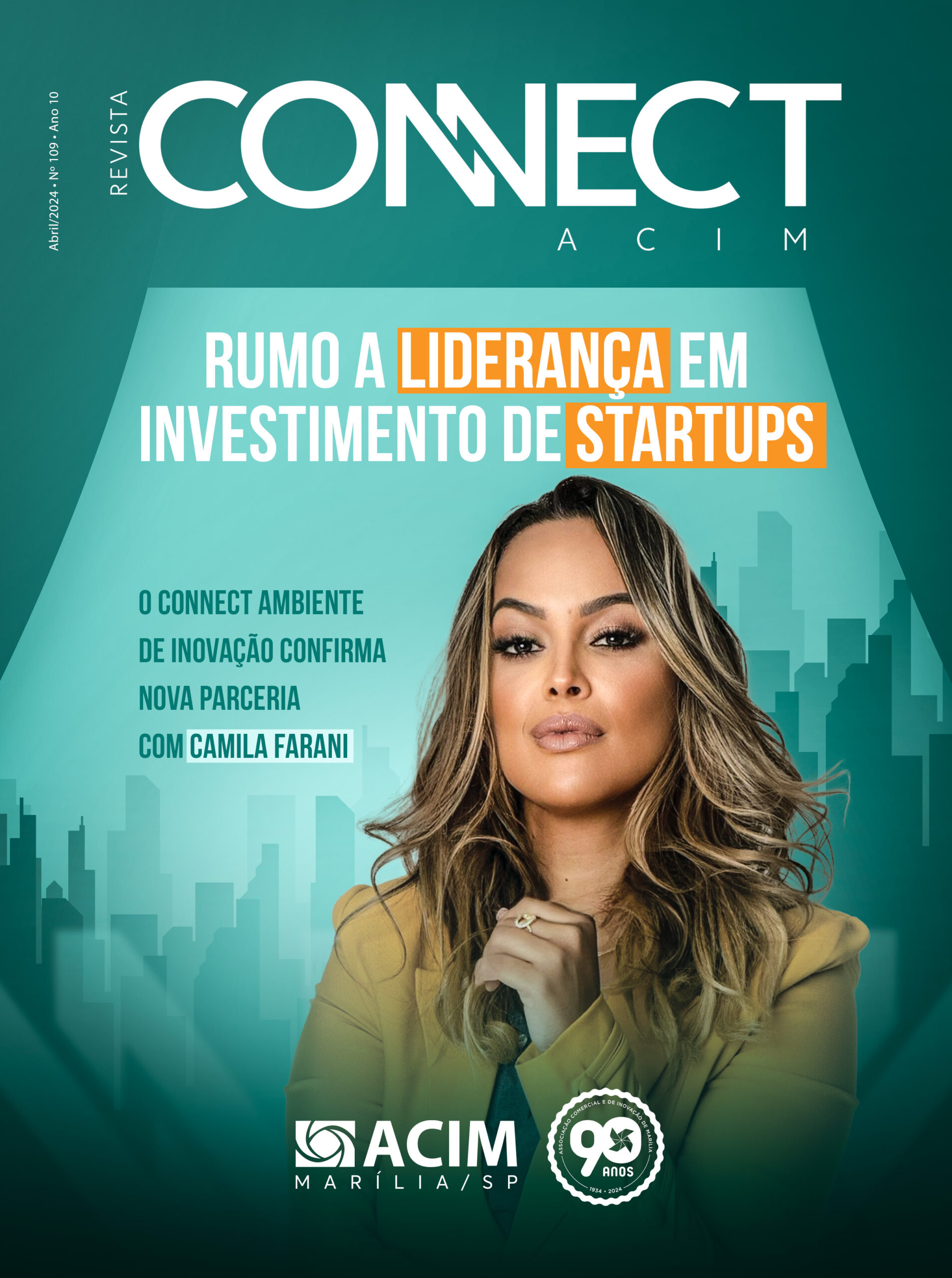 Capa da Revista Rumo a Liderança em Investimento de Startups